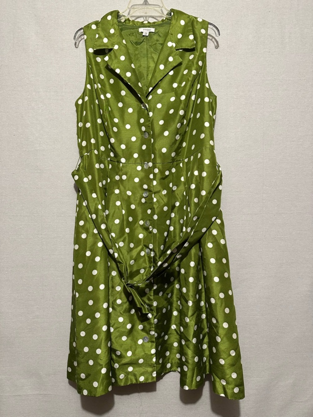DressBarn Polka Dot A-Line Dress - size 22W
